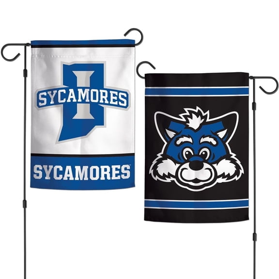 Indiana State Sycamores 12.5” x 18" Double Sided Yard and Garden College Banner Flag Is Printed in the USA