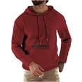 thumbnail image 1 of pstuiky camisas de manga larga para hombre, Blusa informal de manga larga con capucha y bolsillo para hombre Tops casuales para hombres xl, 1 of 5