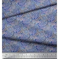 thumbnail image 2 of Soimoi Rayon Crepe Fabric Brush Stroke Abstract Print Fabric by Yard 46 Inch Wide, 2 of 3