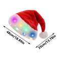 thumbnail image 2 of Christmas Decorations for Tree, Christmas Decoration Plush Light Up Led Santa Hat Santa Hat Christmas Supplies, 2 of 5