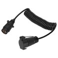 thumbnail image 3 of Conector de remolque de 7 pines con cable de extensión de resorte de 98,4 pulgadas, adaptador de cableado de 12 V, accesorio, 3 of 14