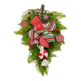 thumbnail image 2 of Guirnalda de de Navidad decorativa Guirnalda de puerta de Navidad para puerta Pared Ventanas Adornos de guirnalda con arco Botín de Navidad EstiloB Macarena Guirnalda para colgar en la puerta, 2 of 8