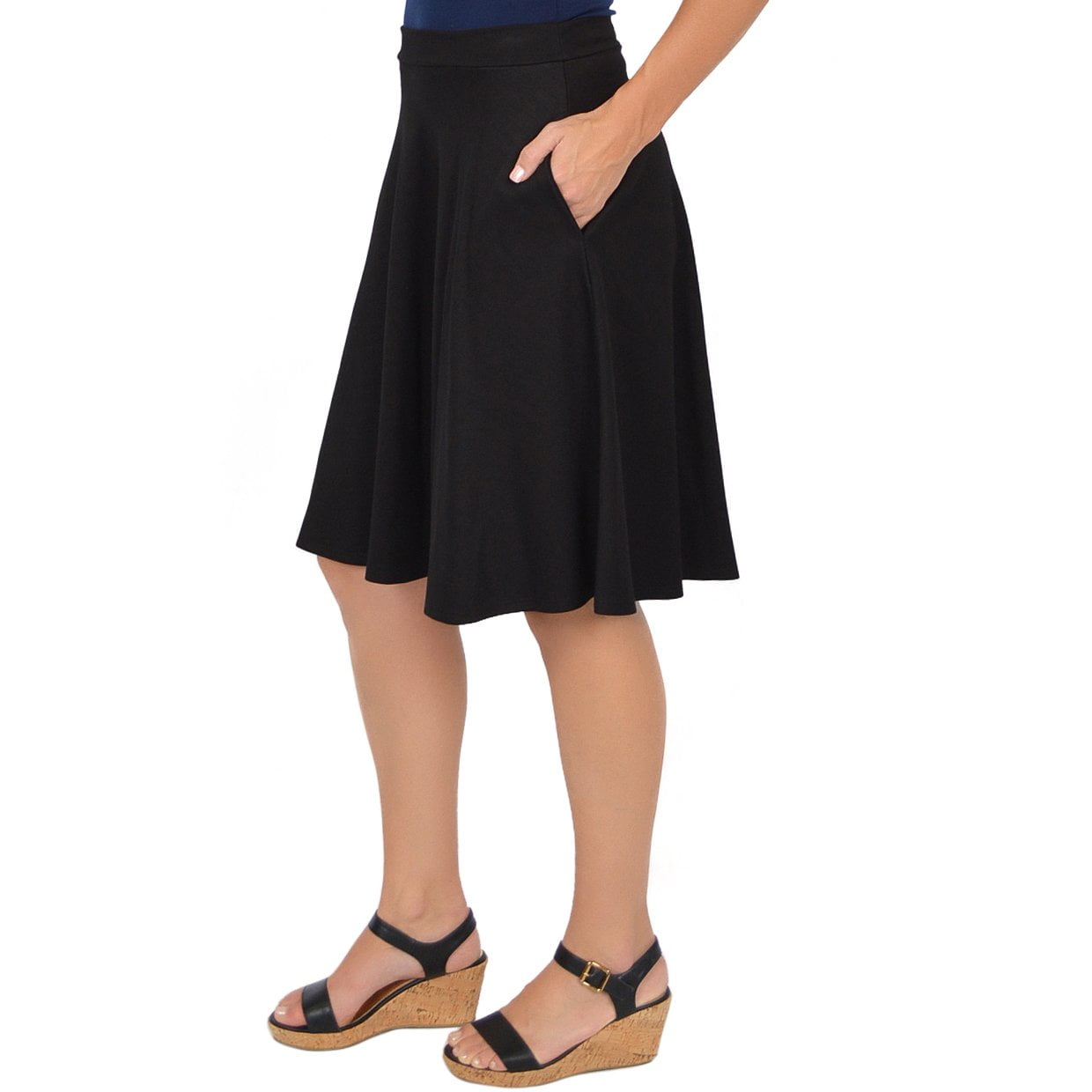 pleather faux leather skirt