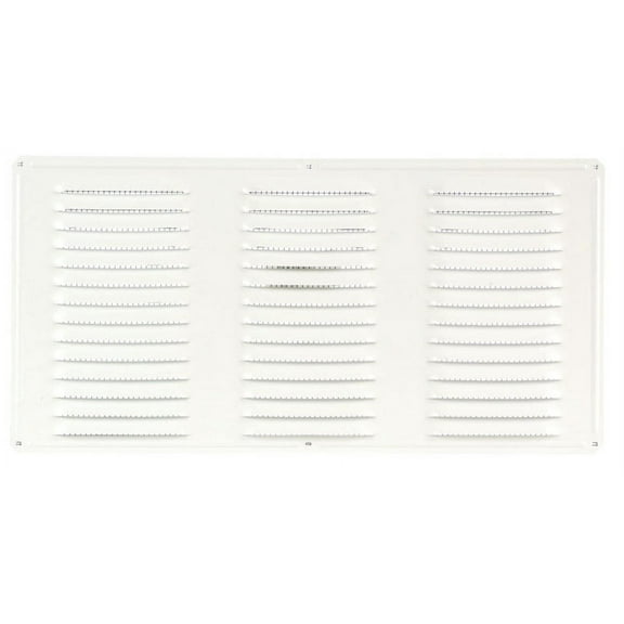 Air Vent 8 in. H X 16 in. L White Aluminum Undereave Vent