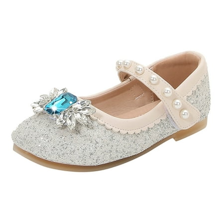 

B91xZ Toddler Girl Sandals Girl Shoes Small Leather Shoes Single Shoes Children Dance Shoes Girls Performance Shoes for Toddler/Little Kid/Big Kid Sizes 9