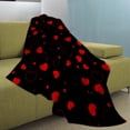 thumbnail image 5 of Love Fuzzy Blanket，Cute Lovely Heart Flannel Fleece Throw Blanket for Room Decorations 27.6*27.6 Inch E, 5 of 7