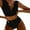 Black, variant on One Shoulder Swimsuits for Women,Bikini Sets for Women,Ruffle Swimsuits for Women,Plus Size Bathing Suit for Women,High Waisted Bikini Sets,Bathing Suits for Women, Black XL