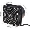 thumbnail image 4 of Ventilador extractor de velocidad ajustable, ventilador extractor de conducto USB con conducto de 1 metro, 4 of 4