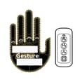 thumbnail image 3 of Luz de dedo para coche, luz de gesto para coche, ideal para regalo con control remoto anticolisión para coche Mujer, 3 of 8