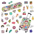 thumbnail image 3 of 50 Pcs Autocollants de Valise Mignons Imperméables Autocollants de Bagages Autocollants de Réfrigérateur, 3 of 6