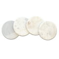 thumbnail image 5 of Thirstystone 4-Pack Round Natural White Marble Textured Coasters 4" Diameter, 5 of 5