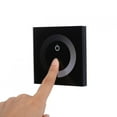 thumbnail image 2 of Interruptor de pared con atenuador de panel táctil de un solo color negro para tira de luz LED (DC 12V-24V), 2 of 9