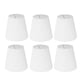 thumbnail image 1 of Kit de 6 pantallas de tela blancas Pantalla minimalista moderna para candelabros de piso, mesa, candelabros de pared, 1 of 10