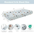 thumbnail image 2 of Bimocosy Crib Sheets Fitted 4 Pack for Baby Boys & Girls, Soft Microfiber Toddler Bed Sheets for Standard Crib & Toddler Mattresses 52'’ x 28'' (Ranch), 2 of 6