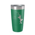 thumbnail image 1 of Lake Corpus Christi Map Tumbler Travel Mug Insulated Laser Engraved Coffee Cup Texas 20 oz Green, 1 of 1