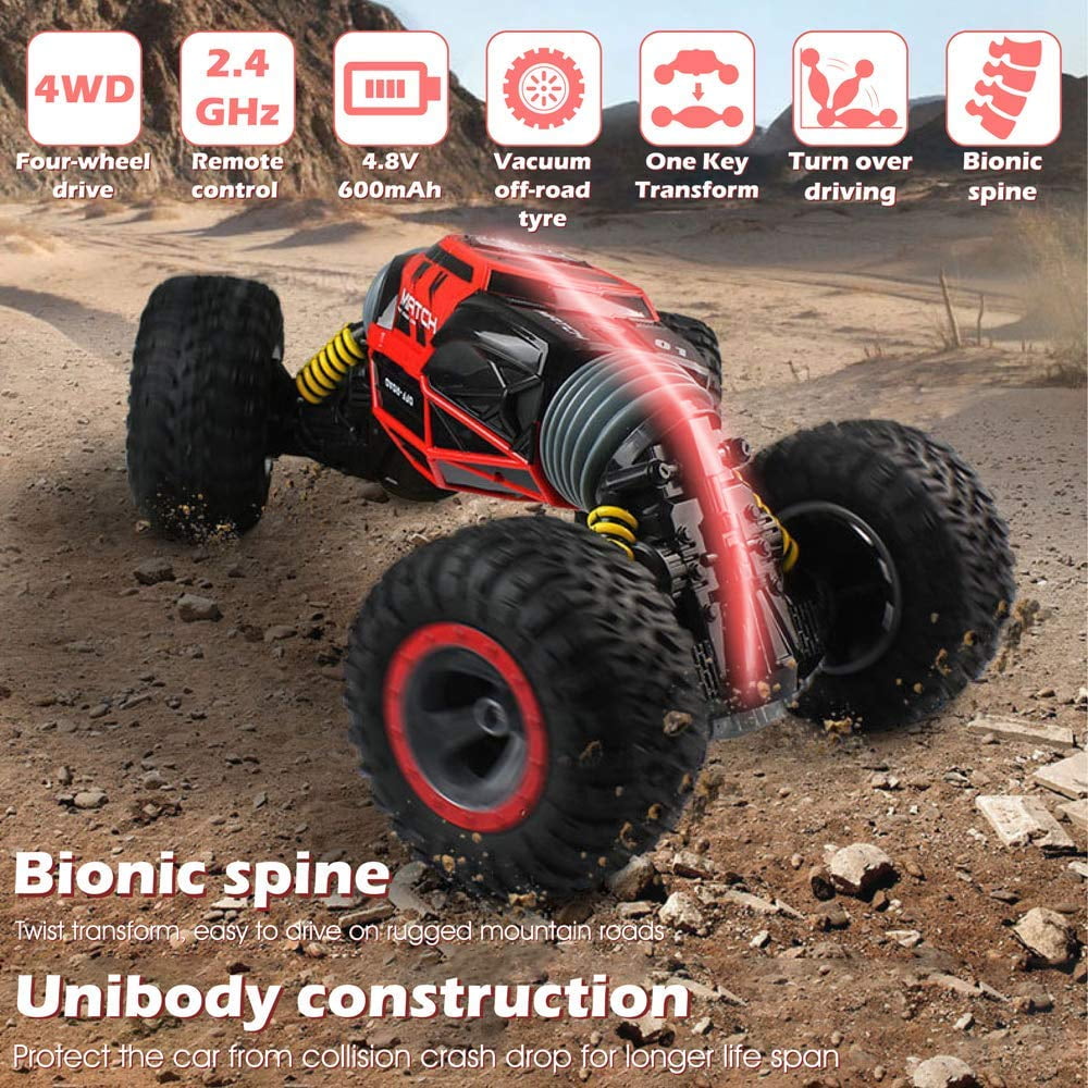 RC Cars For Kids 116 Remote Control Car Rock Climbing Truck 2.4GHz