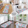thumbnail image 7 of Macarons Coffee Pink Runner Rug Machine Washable Area Rugs Carpet Non Slip Entryway Mat for Bedroom Entryway Front Door, 7 of 7