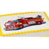 Firetruck Edible Extra Large 8 x 10 Cake Decoration Topper Image