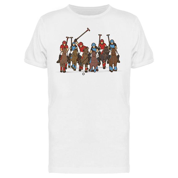 Polo Match Design T-Shirt Men -Image by Shutterstock, Male Small