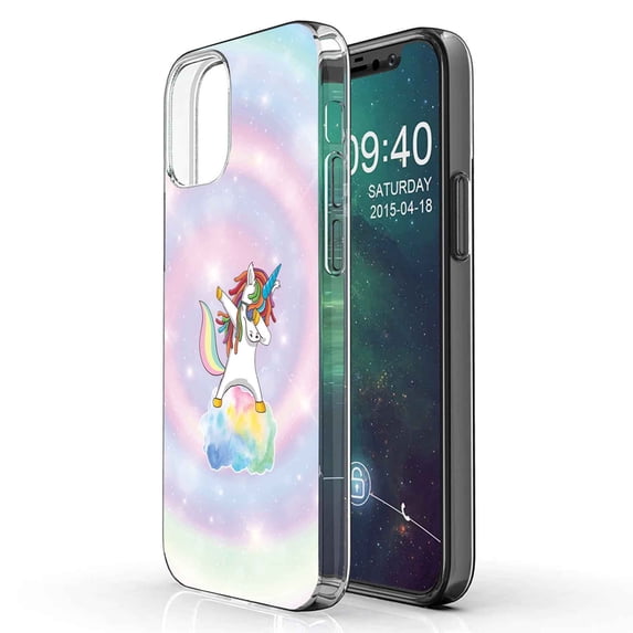 TalkingCase Slim Phone Case Compatible for Apple iPhone 12 Pro MAX, Unicorn On Cloud Print, Lightweight,Flexible,Soft, USA