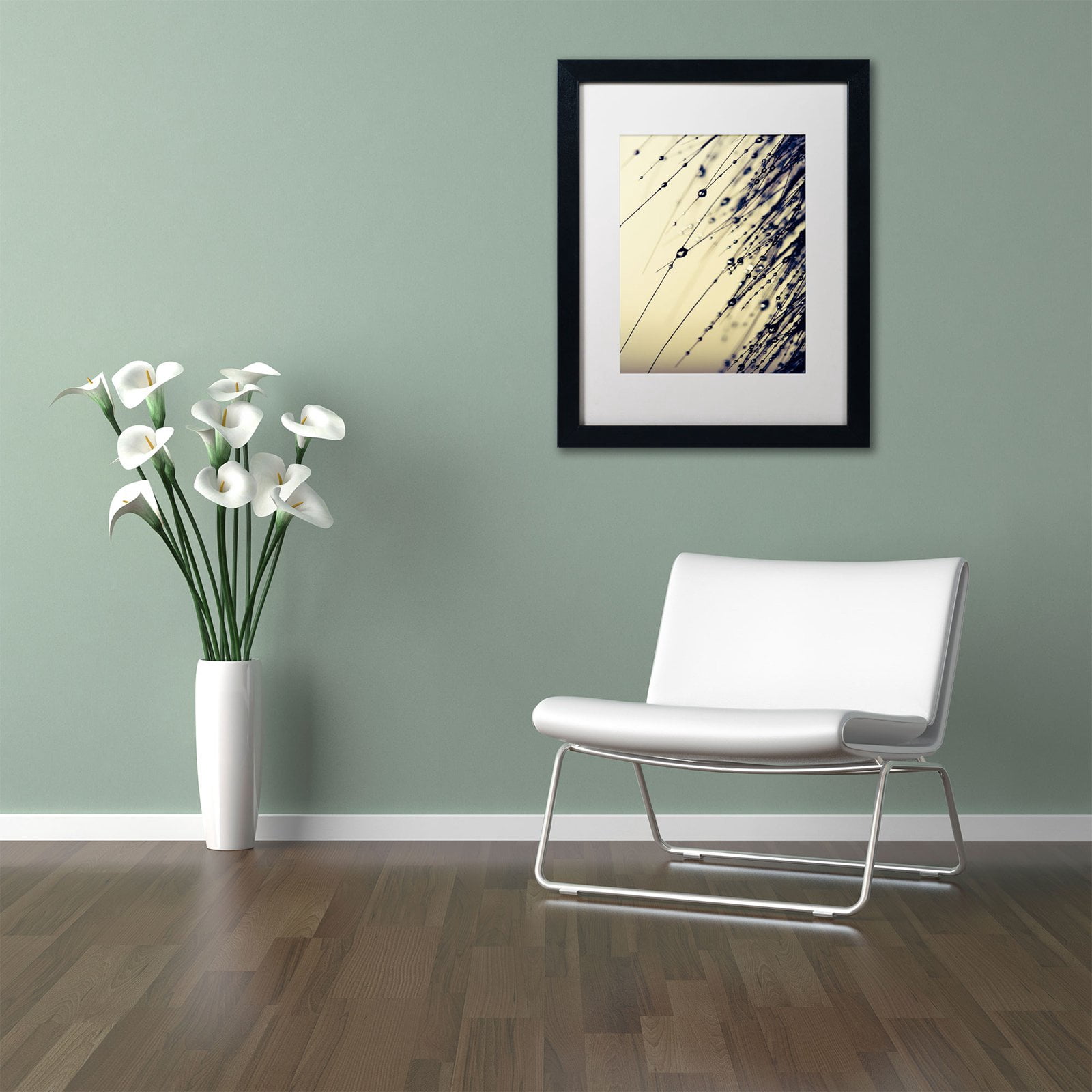 Trademark Fine Art "Music of Yesterday" Canvas Art by Beata Czyzowska Young, White Matte, Black Frame