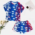 thumbnail image 4 of 4th of July Print Women'S Pajamas Set Summer Sleepwear Sets 2 Piece Lounge Set, 4 of 7
