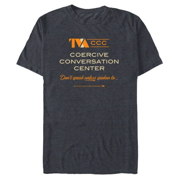 Marvel Loki Season 2 TVA Coercive Conversation Center Logo - Short Sleeve Blended T-Shirt for Adults - Customized-Navy Heather