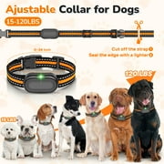 Shock Collar for Dogs - Pet Training Collar with Remote 2600 ft Waterproof for Small Medium Large Dogs (15 - 100 lbs)- 3 Safe Training Modes, Rechargeable Dog Bark Collars-Orange