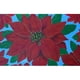 Custom Printed Rugs CPR051 Poinsettia Tapis de Sol - 18 x 30 Po. – image 1 sur 1
