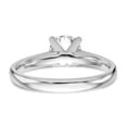 thumbnail image 5 of 14K White Gold mounting Ring Band Only Solitaire Engagement, Size 7, 5 of 7