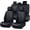 Black, variant on FLORICH Car Seat Covers Full Set, Universal Leather Seat Covers Full Coverage, Waterproof for Most Car Truck SUV, Black & Purple