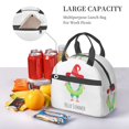 thumbnail image 5 of Uemuo Hello Summer Gnome 2 Printed Lunch Bag Lunch Box Reusable Insulated Lunch Tote Bag, Leakproof Thermal Cooler Sack Food Handbags Case High Capacity, 5 of 5