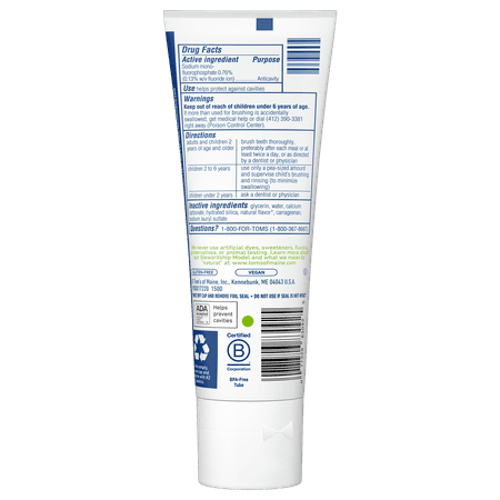 Tom's of Maine Kids Toothpaste, Natural Toothpaste, Kids Toothpaste, Silly Strawberry, 4.2 Ounce