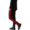 thumbnail image 4 of Mens Stripe Track Pants Skinny Fit Stretch Trouser Elastic Jogger, 4 of 5
