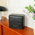 thumbnail image 6 of Colcolo Bread Box Durable Practical Metal Food Storage Container with Lid and Drawer Black, 6 of 8