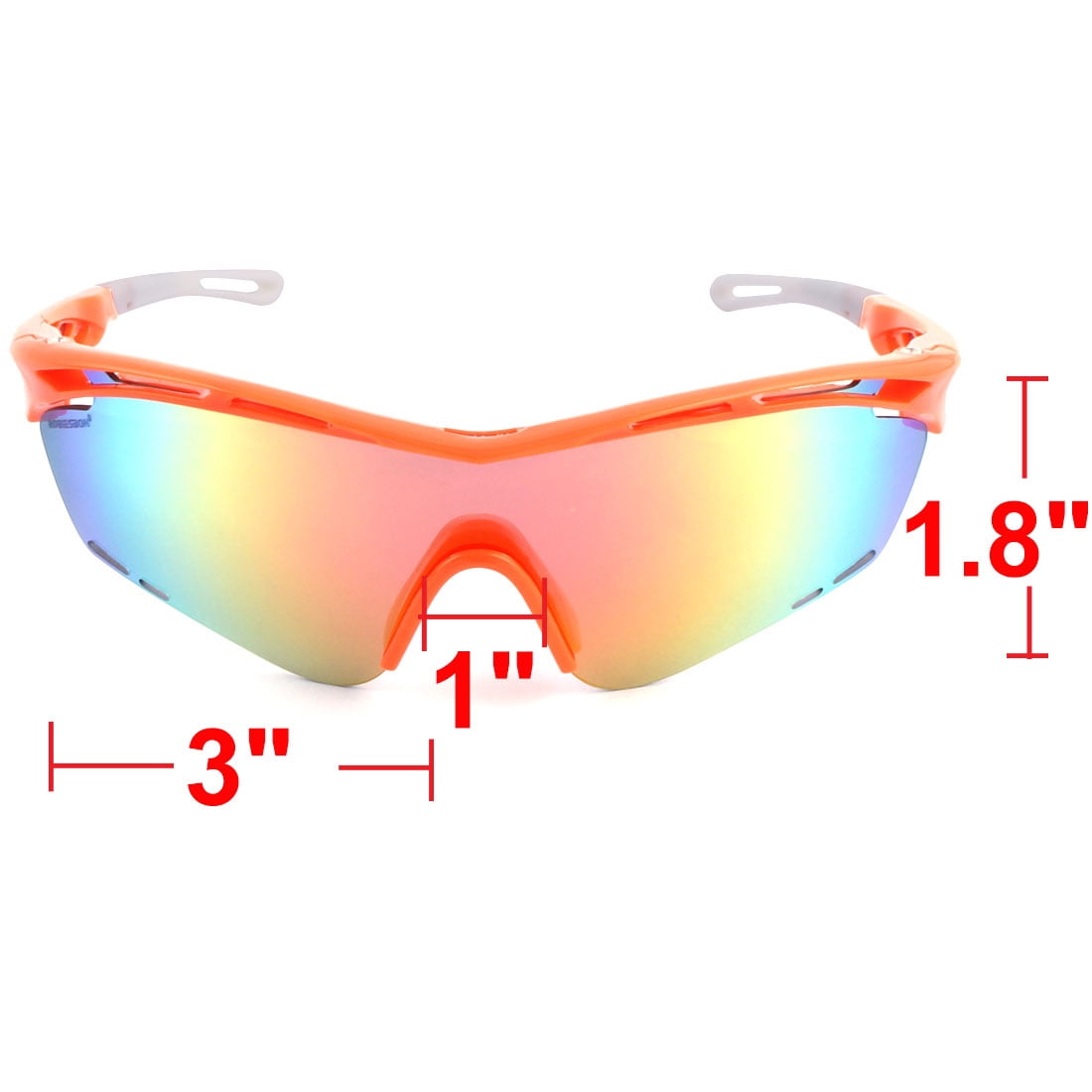 orange lens cycling glasses
