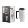 thumbnail image 2 of Outdoors Professional 20-Oz. Stainless Steel Double-Walled Insulated Tumbler with Straw (White), OUTD6052, 2 of 14