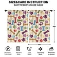 thumbnail image 2 of Blackout Kids Curtains,Paw Prints and Bones Childrens Insulated Curtains Set Of 2,Bedroom Essentials,Toddler Room Decor 42x63in(106x160cm), 2 of 4