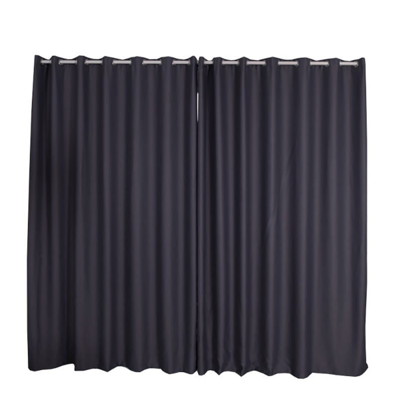 Black Out Curtain Panel Shade Black Solid Energy Efficient Eyelet
