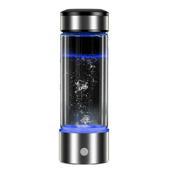 A Hydrogen Water Bottle Generator with PEM SPE Technology,Hydrogen Water Ionizer Glass Health Cup for Home Travel,Office and Daily Drinking