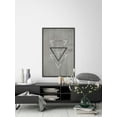 thumbnail image 5 of Silver Triangles Floater Framed Painting Print on Canvas, 5 of 6