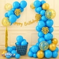 thumbnail image 5 of PMU 11 Inch Round Azure Blue Latex Balloon Pkg/100, 5 of 6