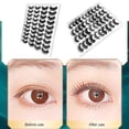 thumbnail image 3 of AMERTEER Boc 20Pairs/Set 3D Effect False Eyelash Lash Extension Fiber Natural False Eyelash Dramatic Long Wispy Lash for Beauty, 3 of 10