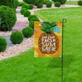 thumbnail image 5 of SKYSONIC Hello Summer Tropical Fruits Pineapple Double-Sided Printed Garden House Sports Flag 12x18in Polyester Decorative Flags for Courtyard Garden Flowerpot, 5 of 7