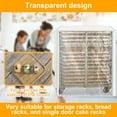 thumbnail image 6 of Bun Pan Rack Cover Bread Rack Cover Transparent PVC with 4 Sided Zipper Universal 10 Tiers Sheet Bun Rack Cover Waterproof and Dustproof for Bakery Home Kitchen, 6 of 11