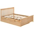 thumbnail image 4 of BEDSMART Lit Double en Bois Massif avec Rangement / Naturel, 4 of 7