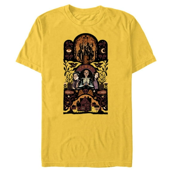 Disney Hocus Pocus 2 Spooky Halloween - Short Sleeve Blended T-Shirt for Adults - Customized-Yellow