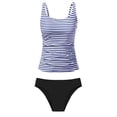 thumbnail image 5 of Guluxicc Tankini Swimsuit Sets for Women Striped Printed Racerback Padded Two Piece Swimsuits Summer Bathing Suit, 5 of 5