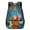 D style, variant on Anime Warrior Print Backpack, 16-inch Casual Daypack with Adjustable Padded Straps & Side Mesh Pockets, Galaxy Fighter Design for Daily Commute