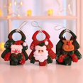 thumbnail image 3 of 4 Uds Adornos de árbol de Navidad Santa Claus muñeco de nieve alce fiesta decoración colgante de árbol de Navidad, 3 of 5